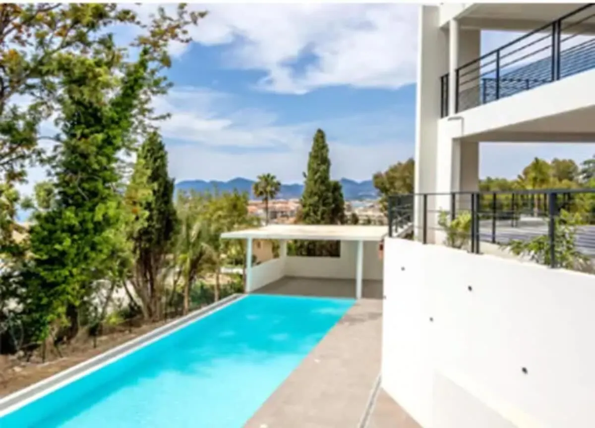B002 - Superbe Appartement Avec Vue Mer Et Piscine Cannes
