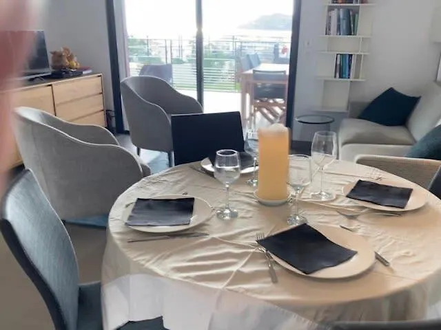 B002 - Superbe Appartement Avec Vue Mer Et Piscine Cannes